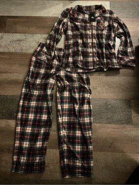 Ralph Lauren Plaid Fleece Pajama Set